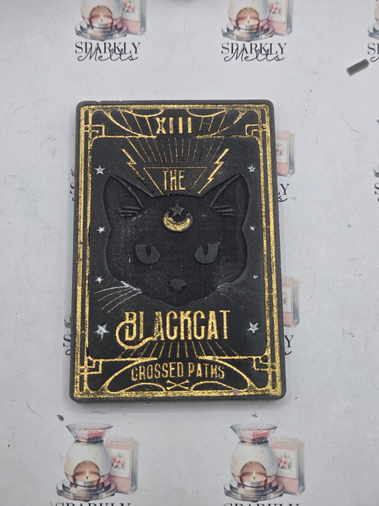 Black Cat tarot card - Sparklymelts 